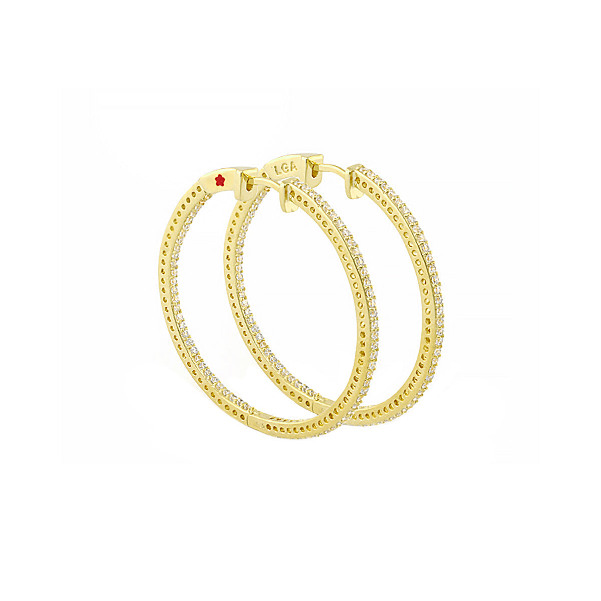 Pave Luxury Hoop Earrings