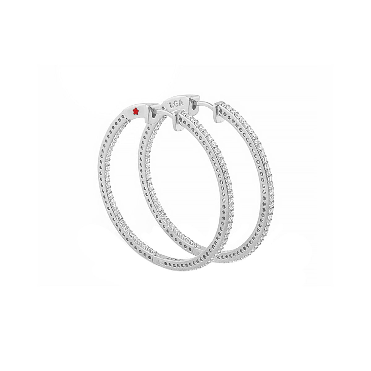 Pave Luxury Hoop Earrings