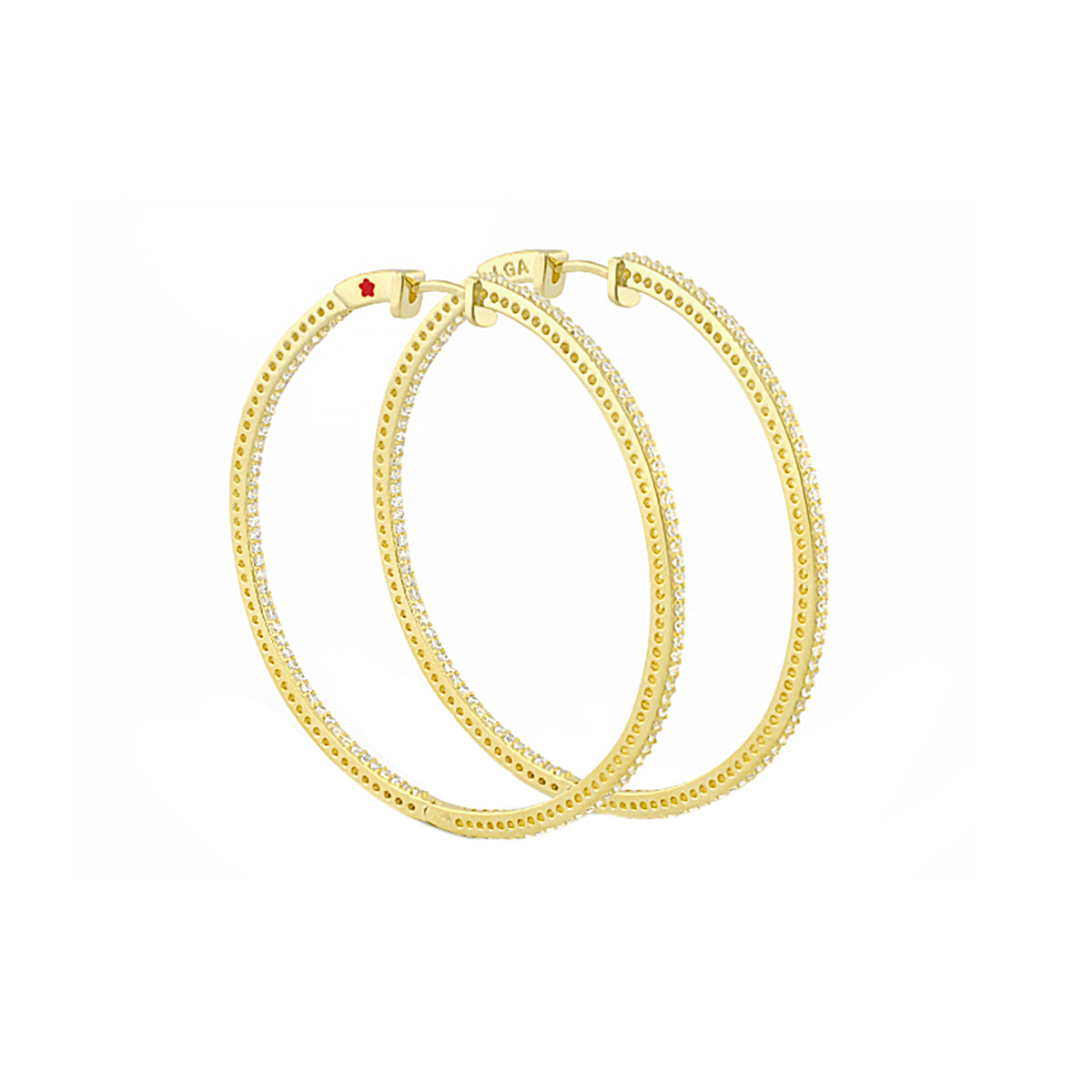 Pave Luxury Hoop Earrings