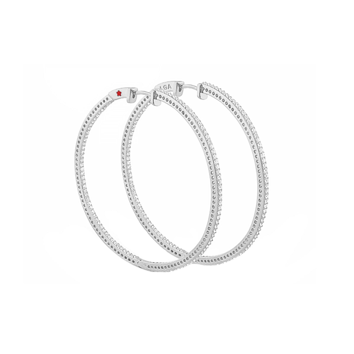 Pave Luxury Hoop Earrings