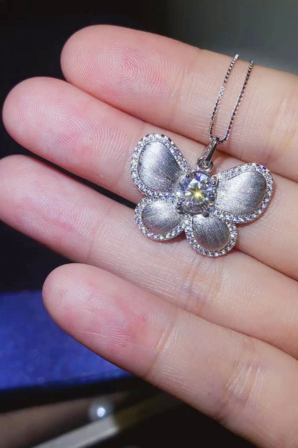 1 Carat Sparkala™ Butterfly Pendant Necklace