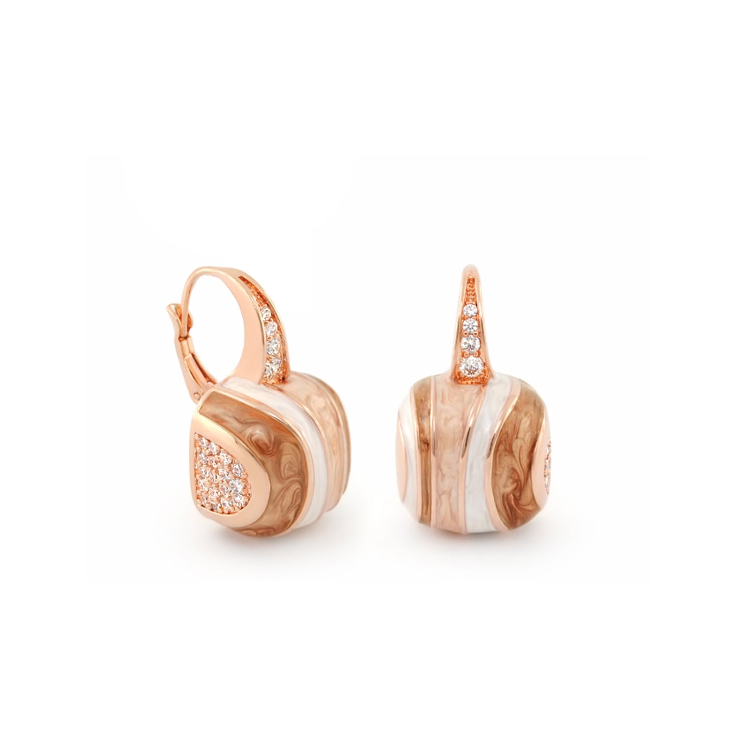 Stripes of Pave Earring