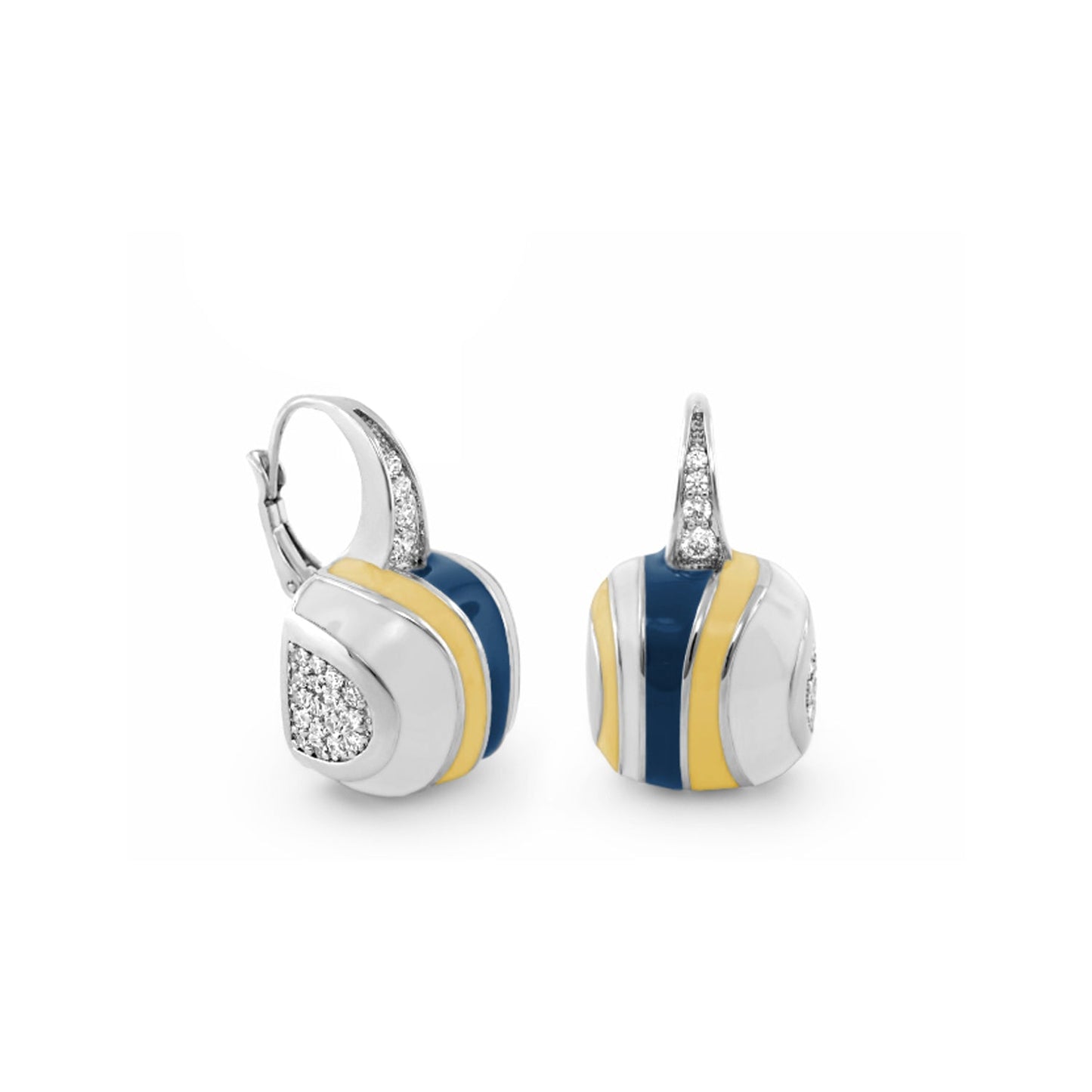 Stripes of Pave Earring