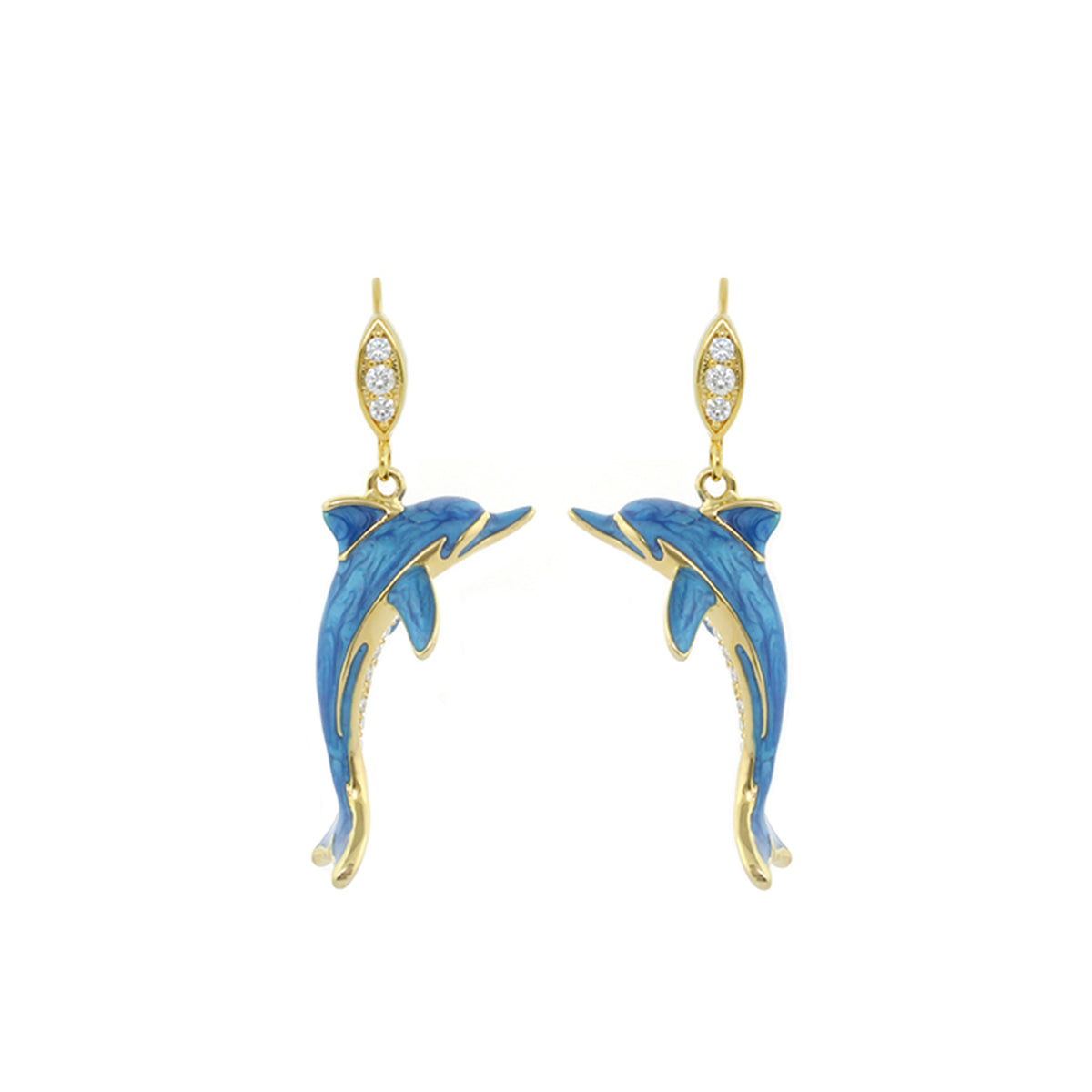 Eau Dolphin Earrings