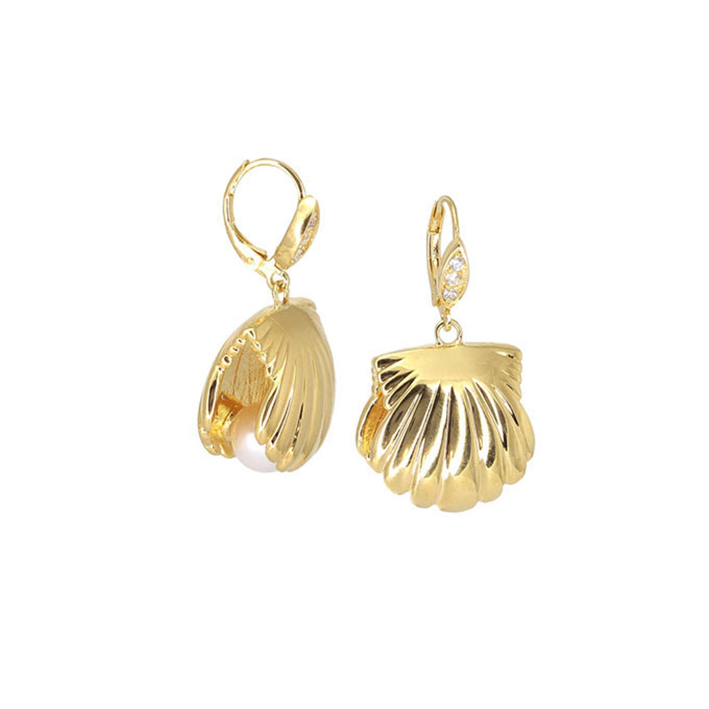 Eau Pearl + Oyster 18K Gold Plated Earrings