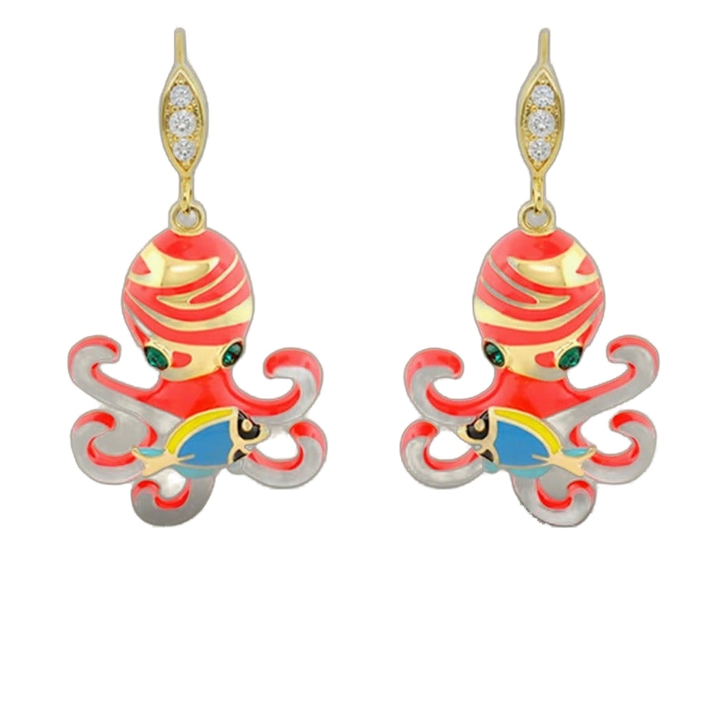 Eau Octopus Earrings