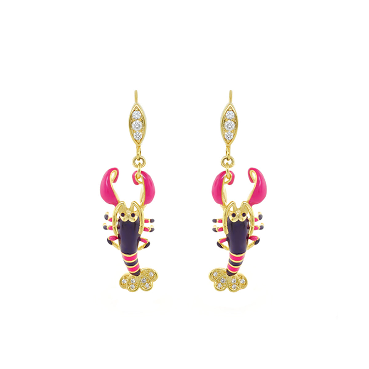 Eau Lobster Earrings