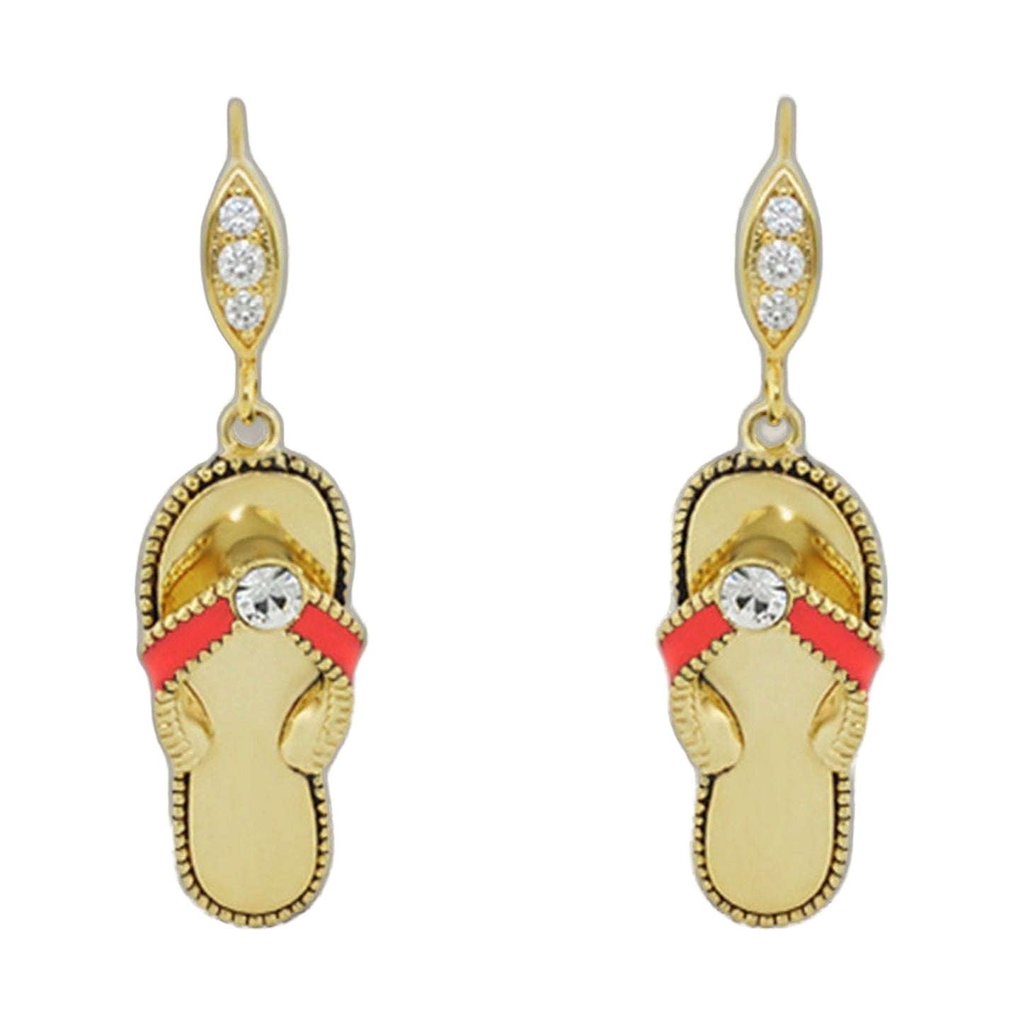 Eau Enamel Flip Flop Earrings