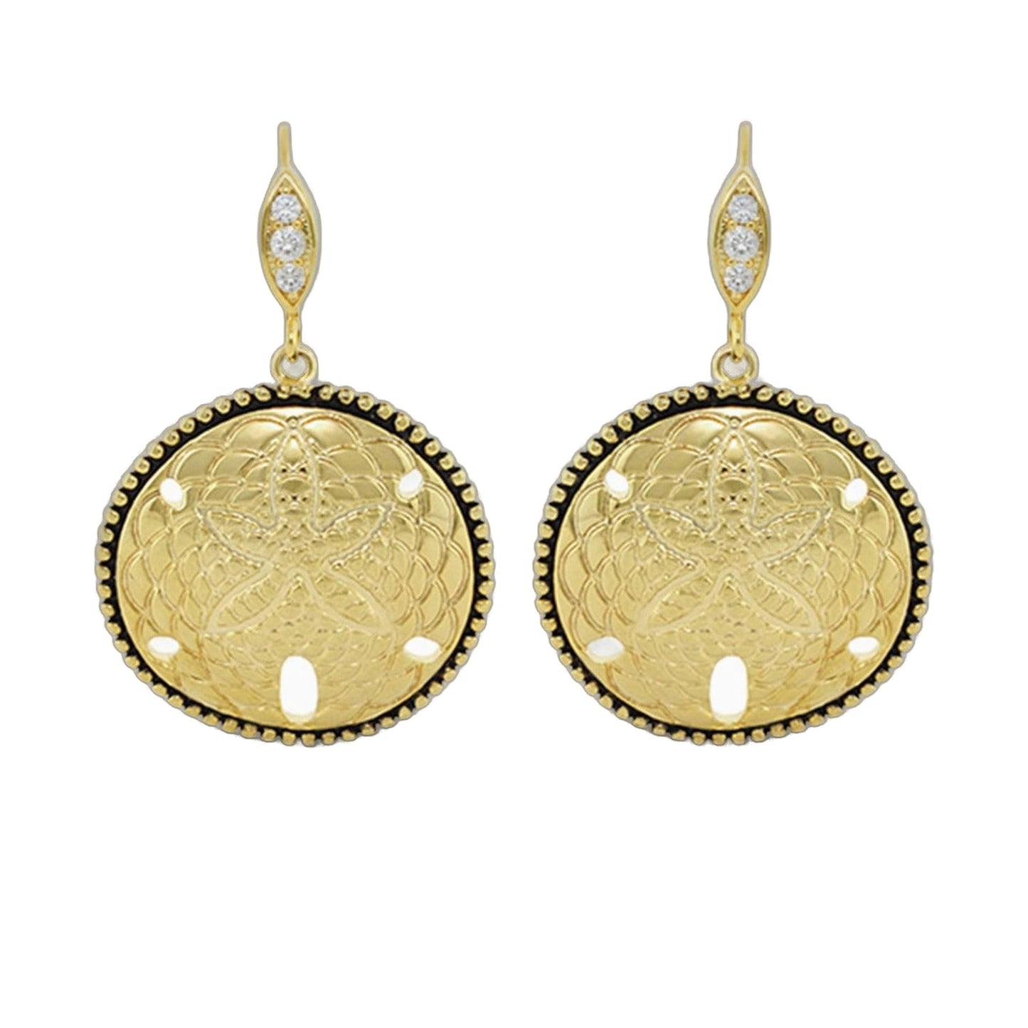 Eau Starfish Gold Coin Earrings