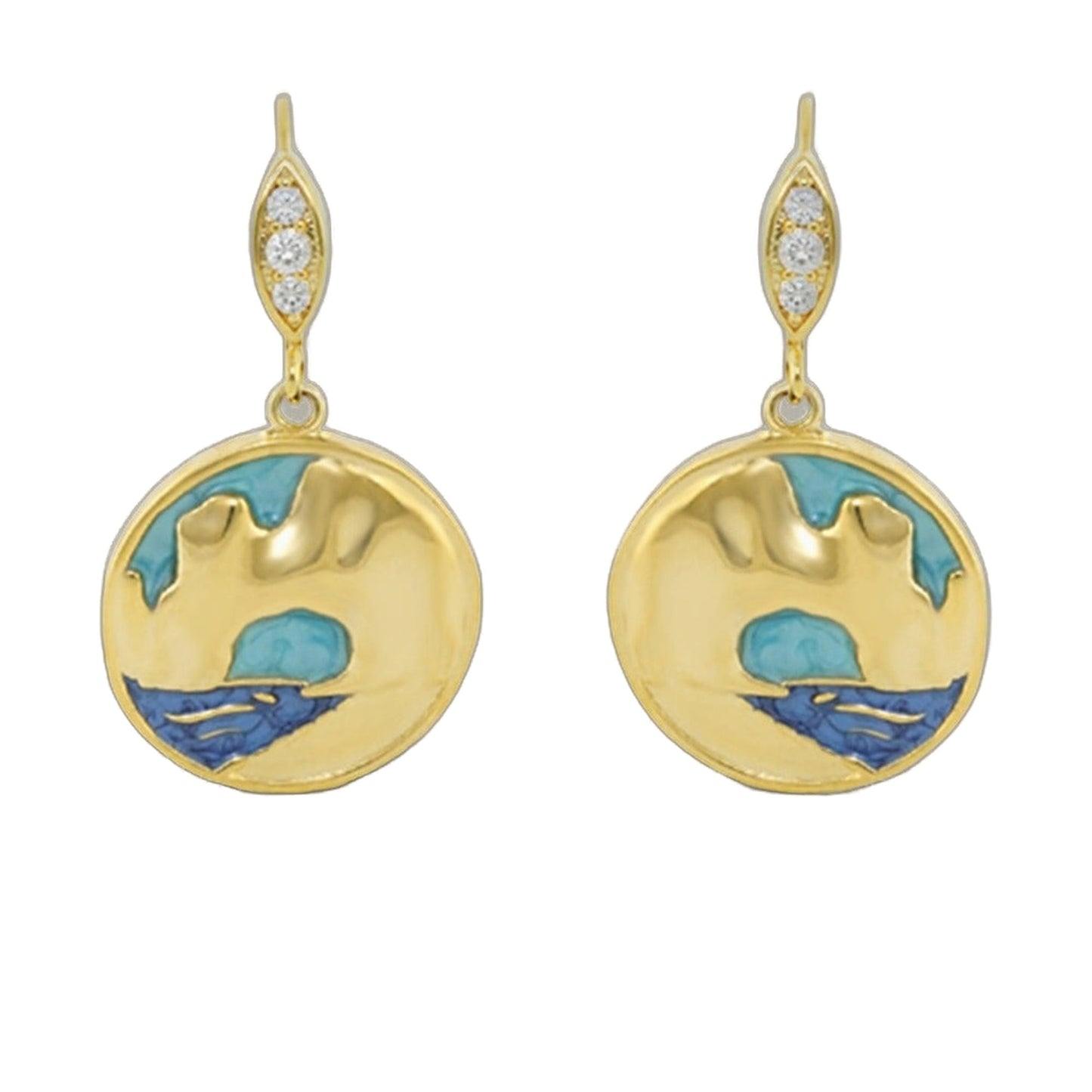 Eau Enamel Cabo Earrings