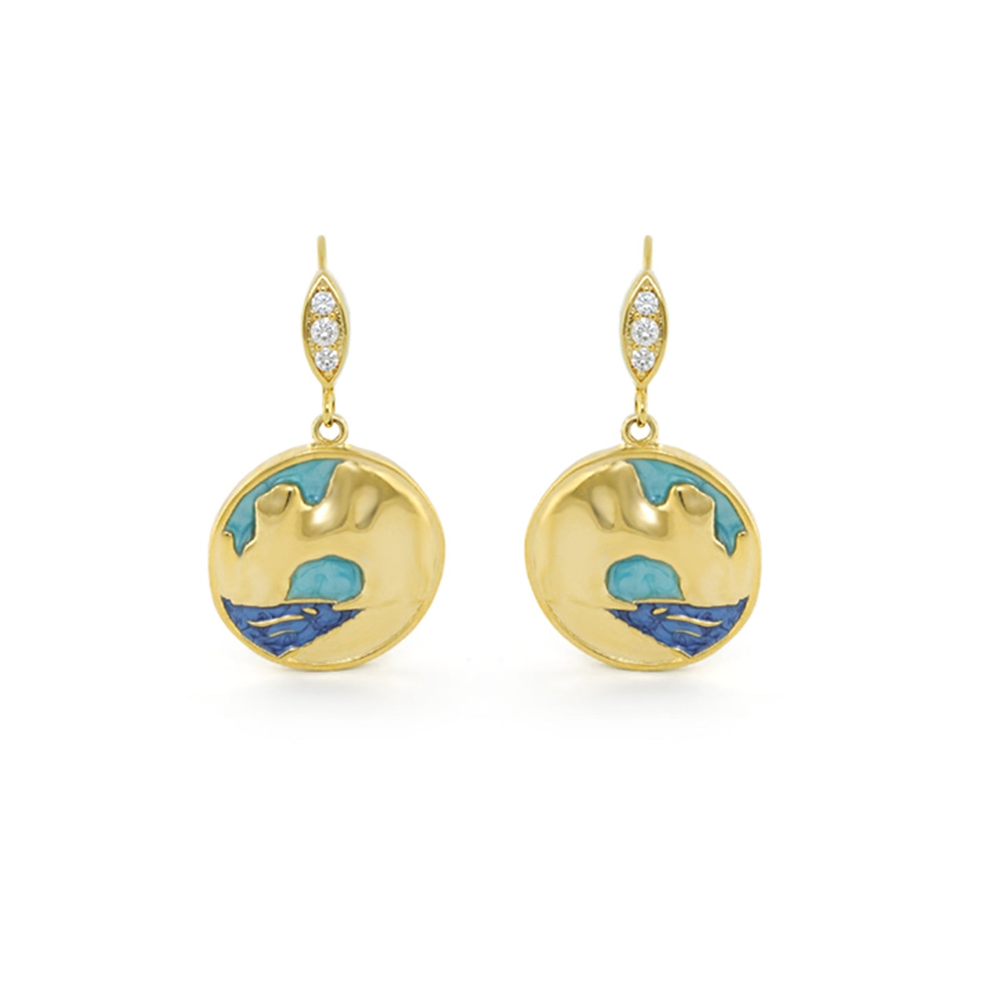 Eau Enamel Cabo Earrings
