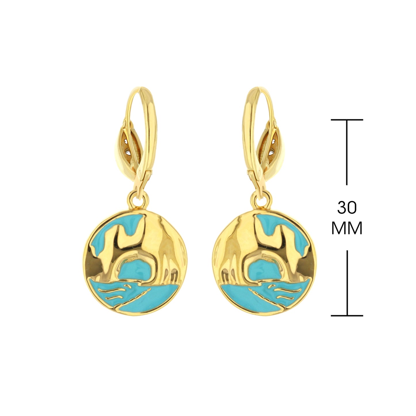 Eau Enamel Cabo Earrings