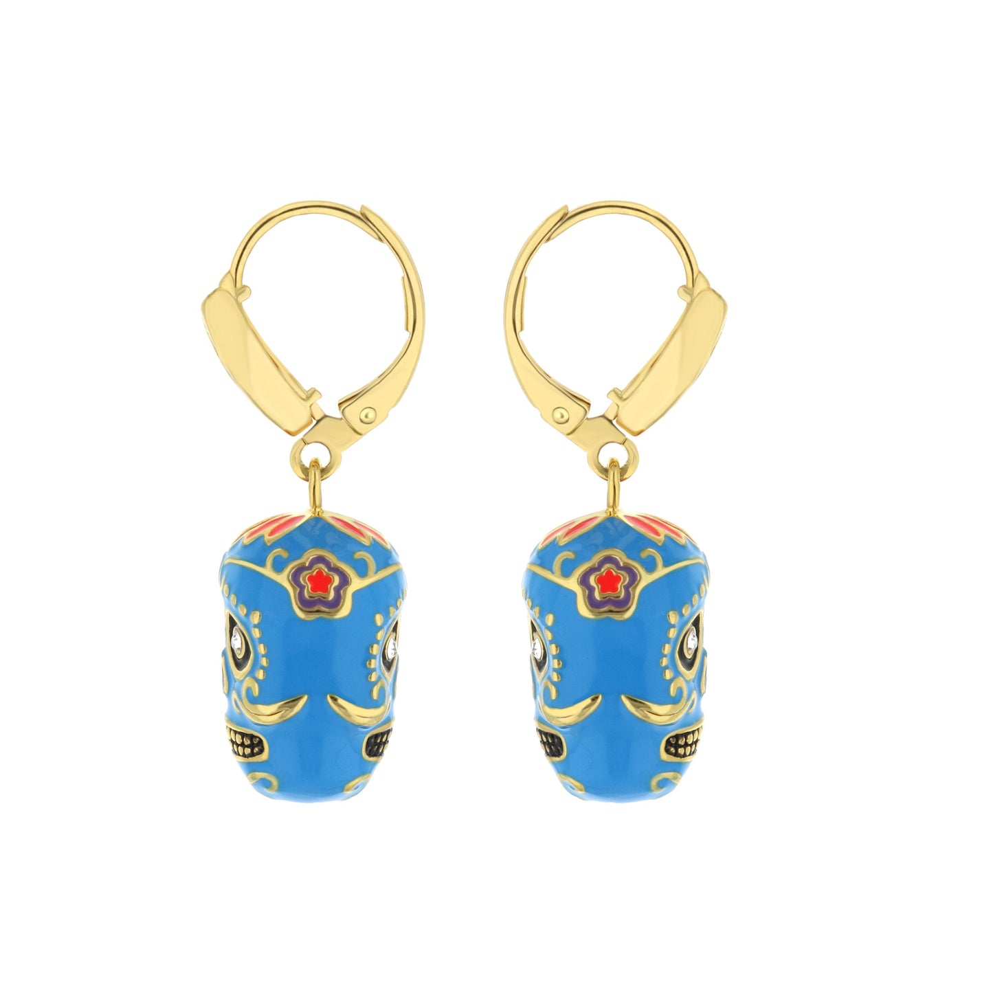 Eau Dia De Los Muertos Skull Earrings