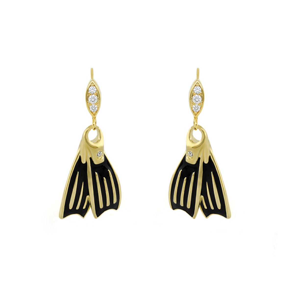 Eau Swimming Fins Earrings