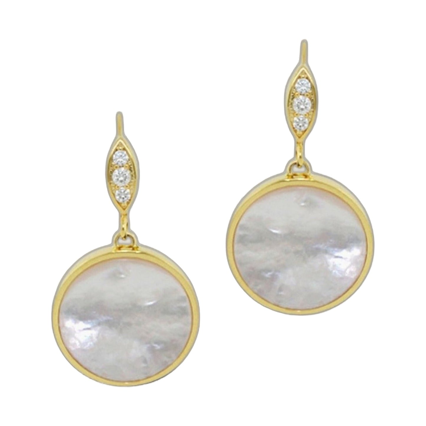 Eau Enamel Medallion Earrings