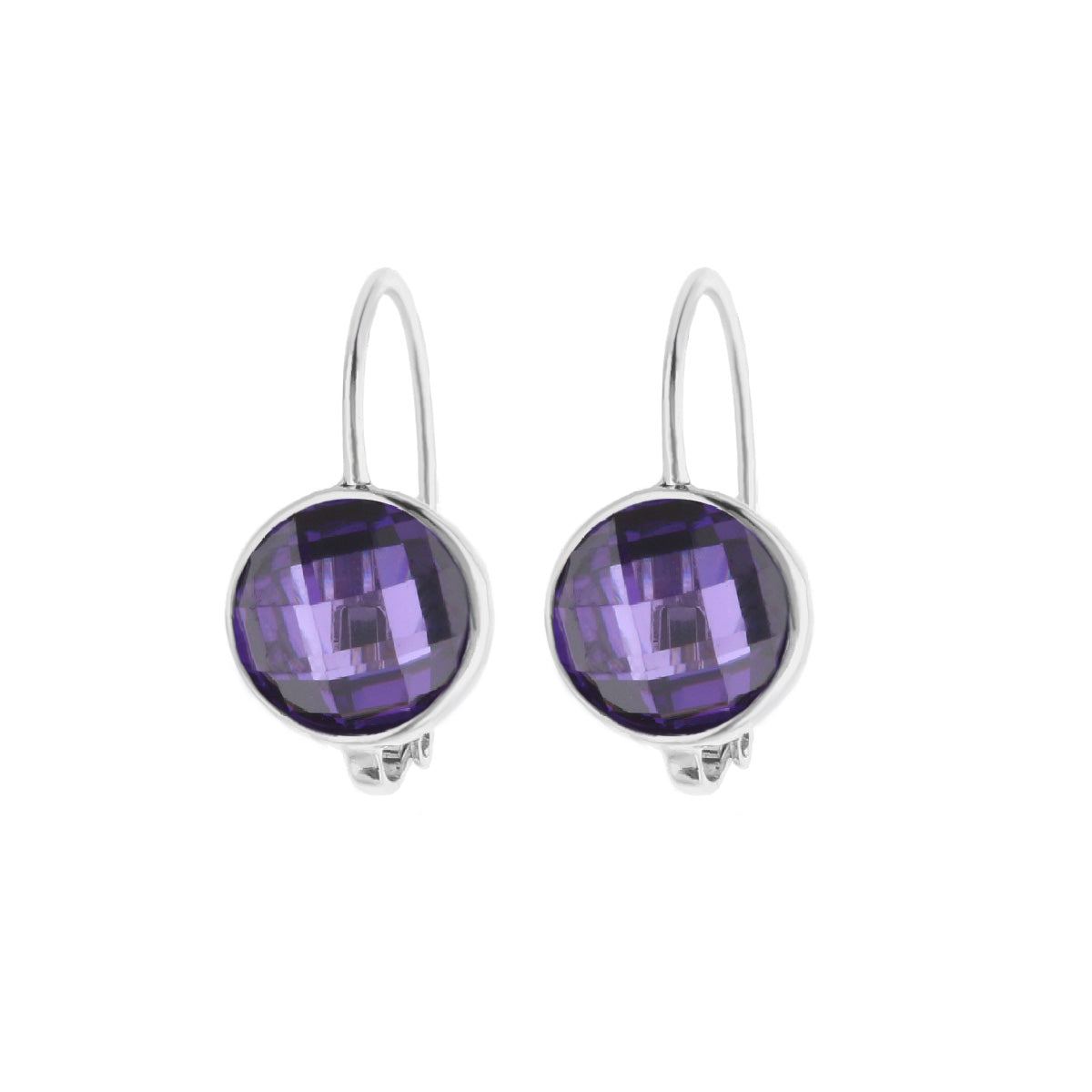 February Birthstone Color Earrings