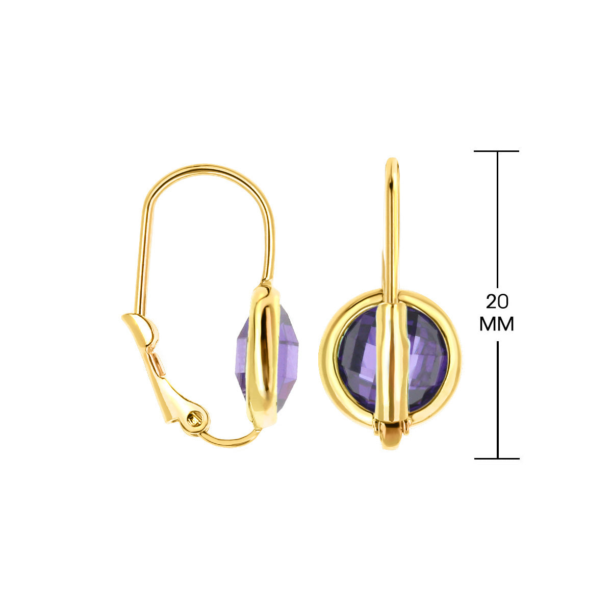 June Birthstone Color Earrings