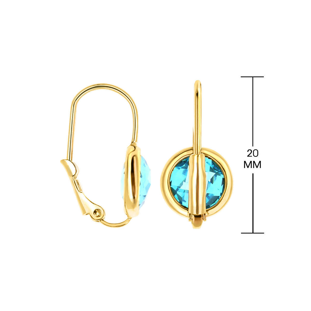 March Birthstone Color Earrings
