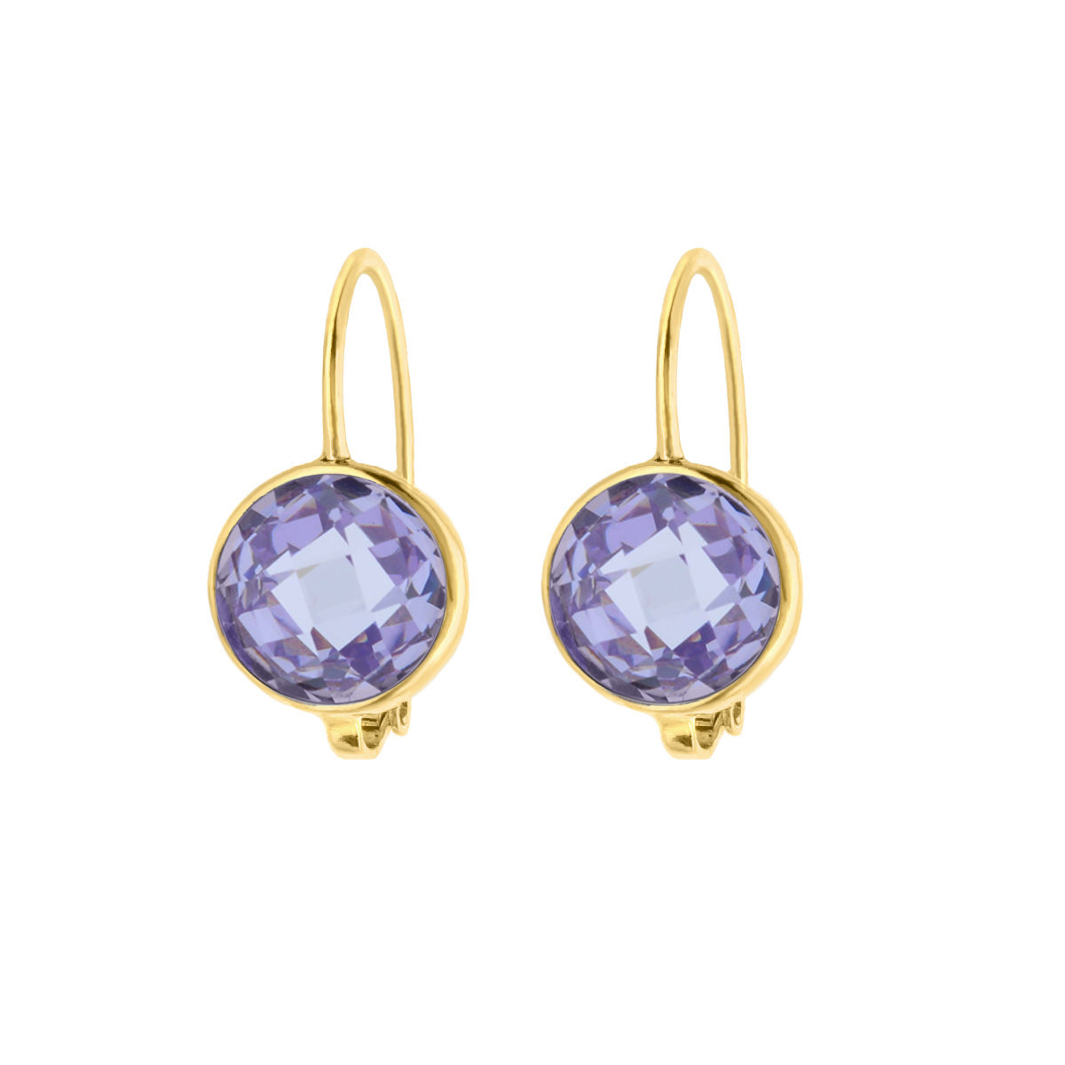 February Birthstone Color Earrings