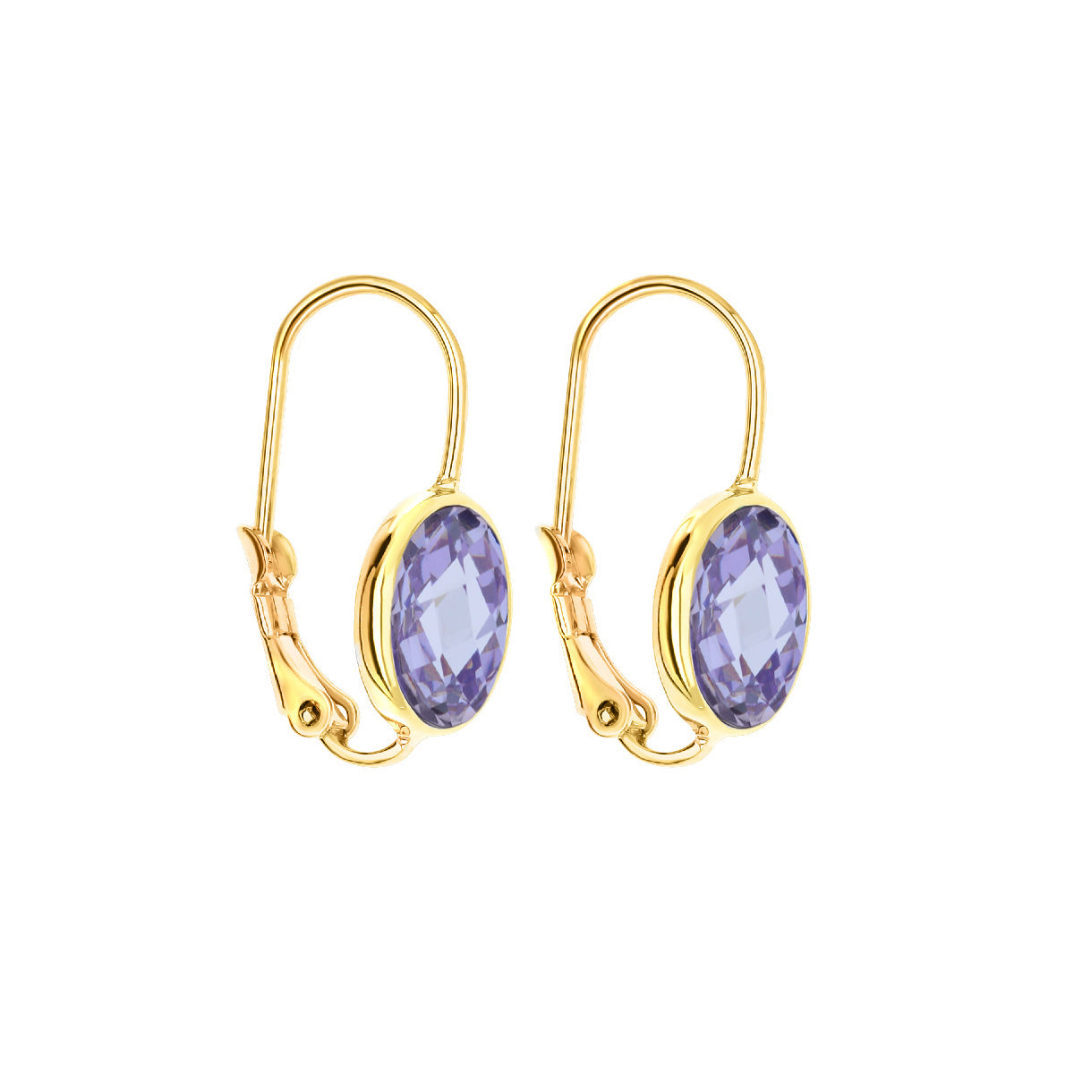 February Birthstone Color Earrings