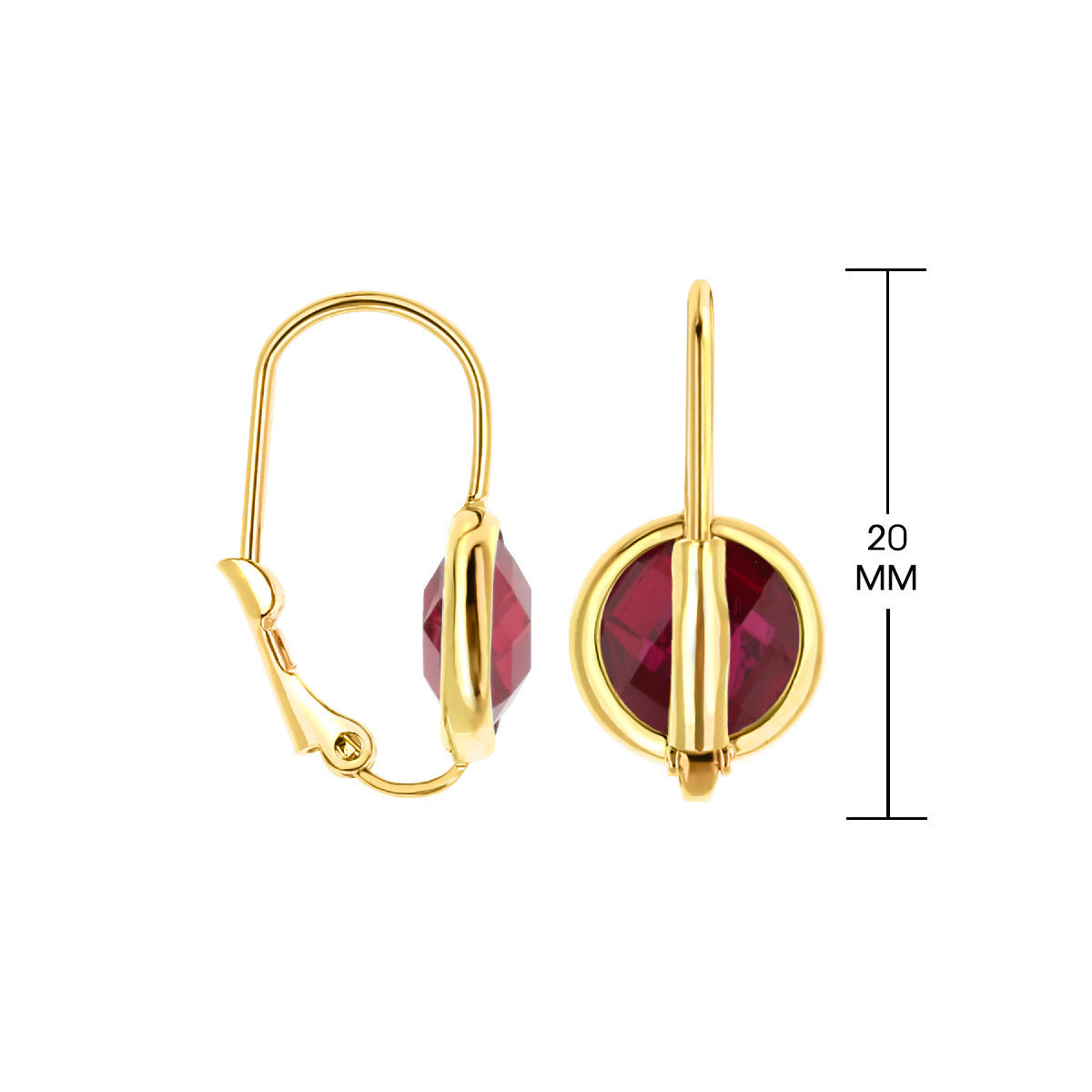 July Birthstone Color Earrings