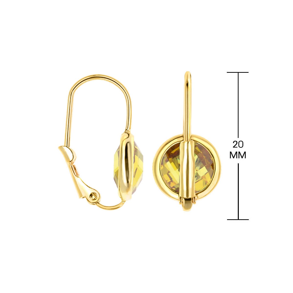 November Birthstone Color Earrings
