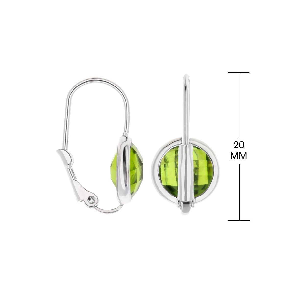 August Birthstone Color Earrings