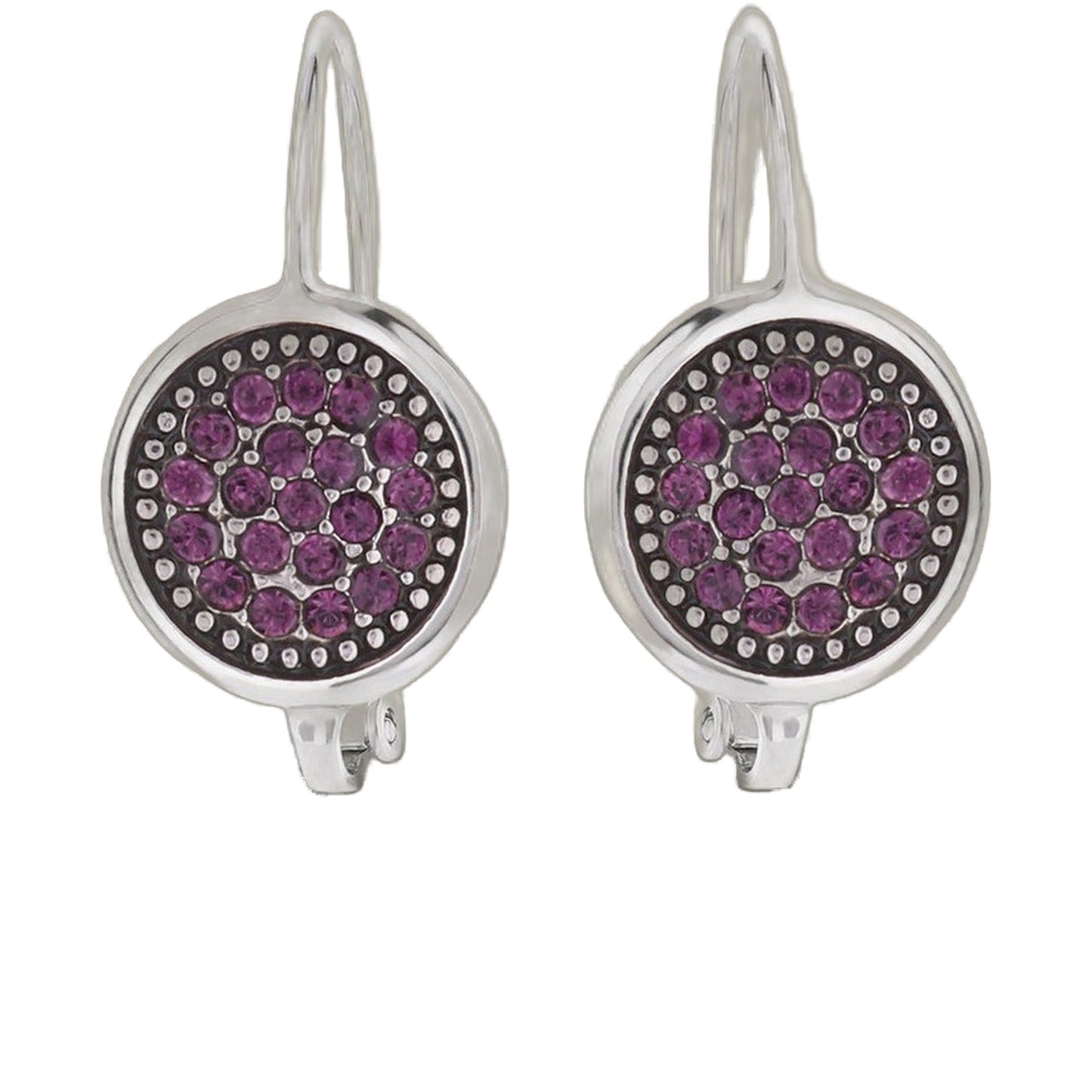 February Birthstone Color Earrings