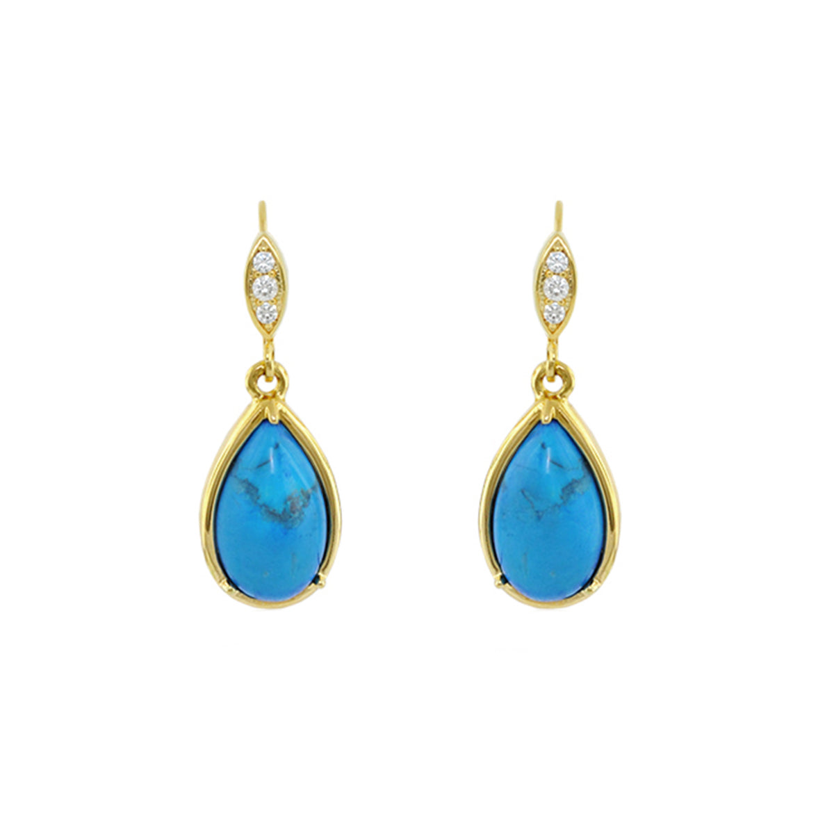 Eau Enamel Drop Earrings