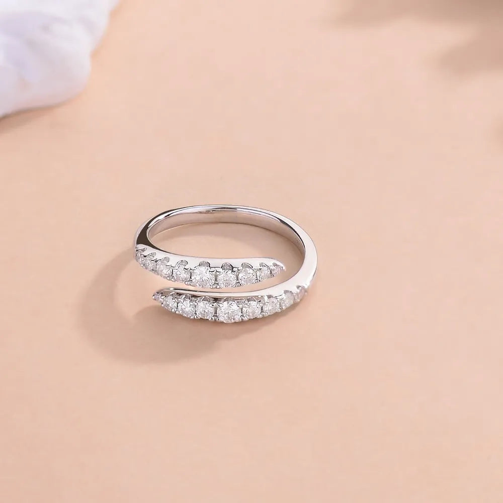 925 Sterling Silver Sparkala™ Bypass Ring