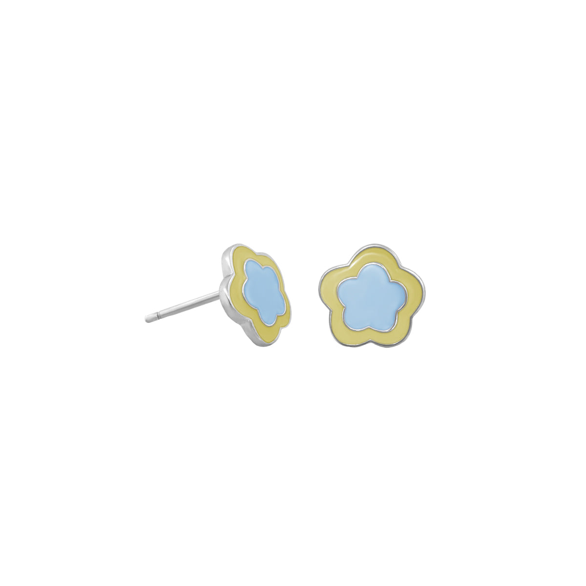 .925 Girls Daisy Earrings