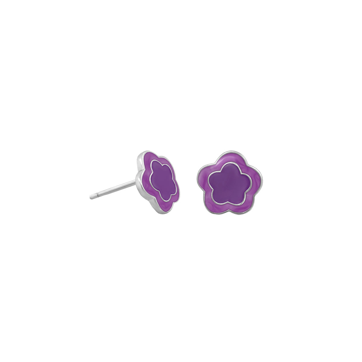 .925 Girls Daisy Earrings