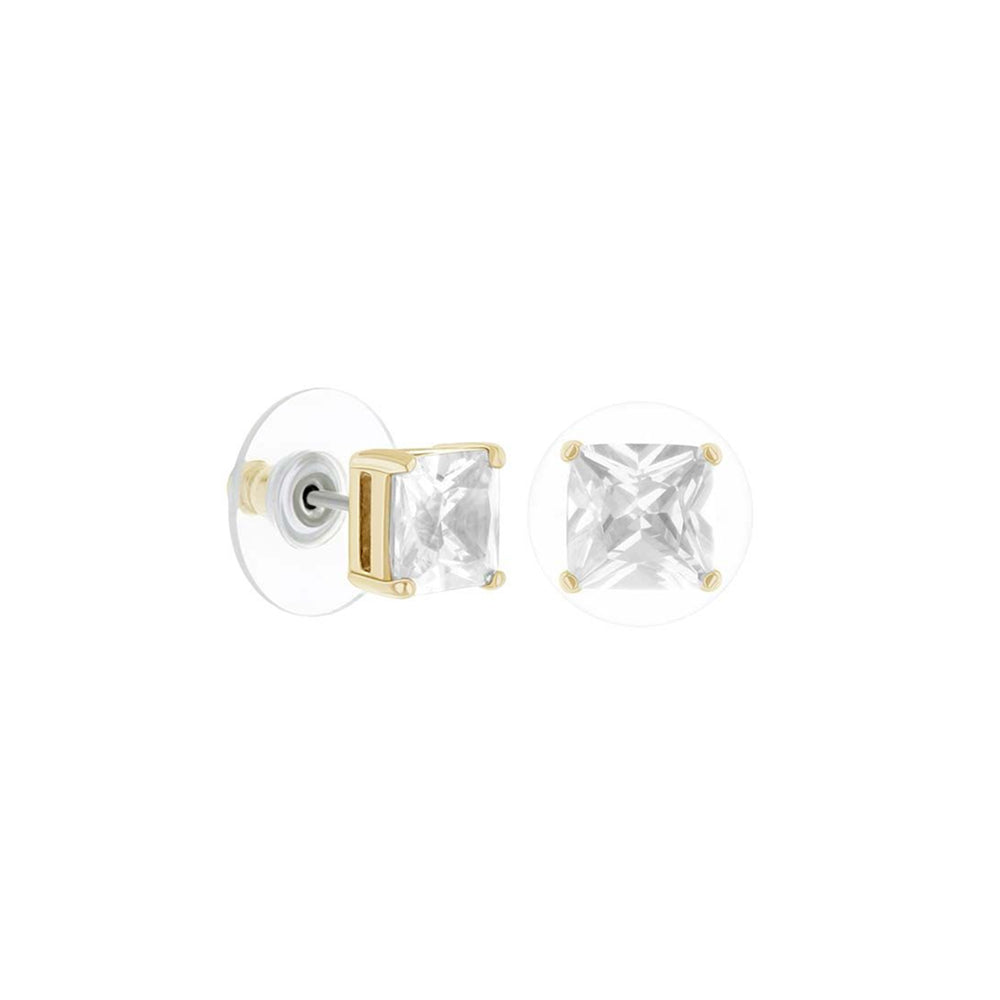 925 Princess Cut Earrings