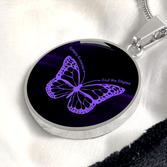 Epilepsy Butterfly Necklace