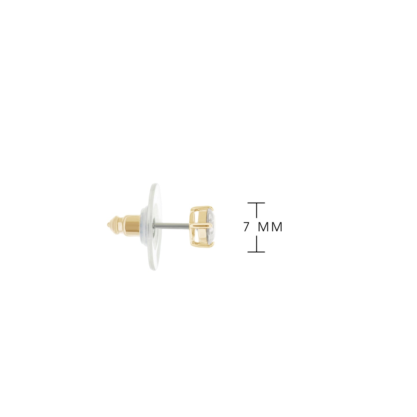 925 Stud Earrings 1.3 Ct