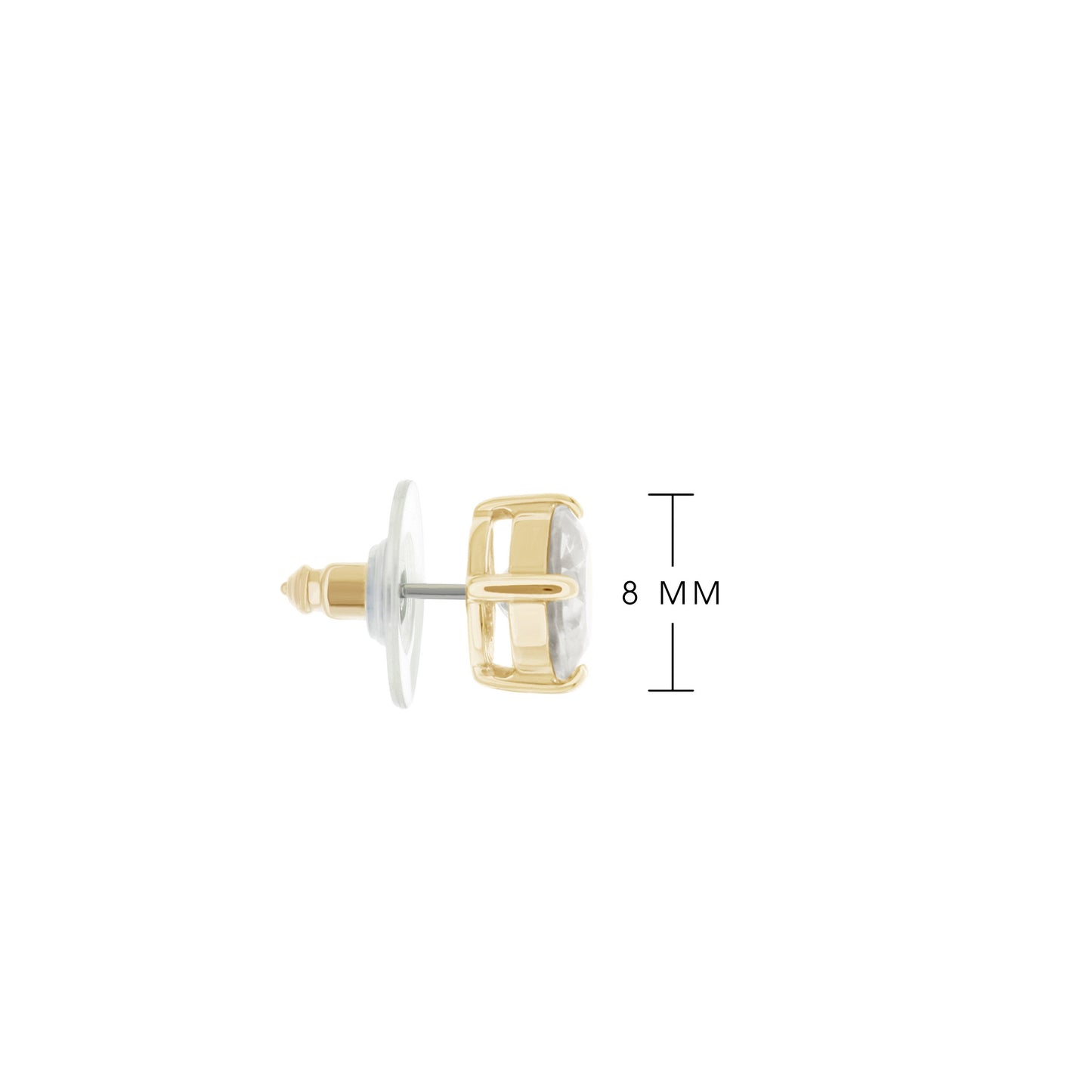 925 Stud Earrings 2 Ct
