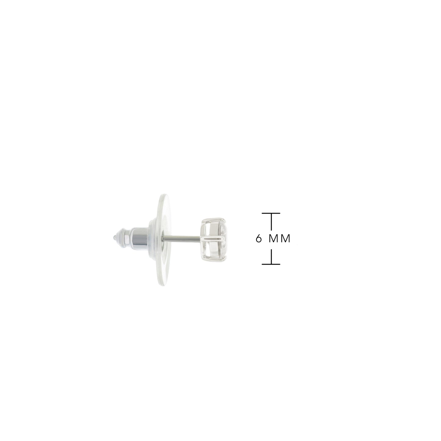 925 Stud Earrings 0.6 Ct