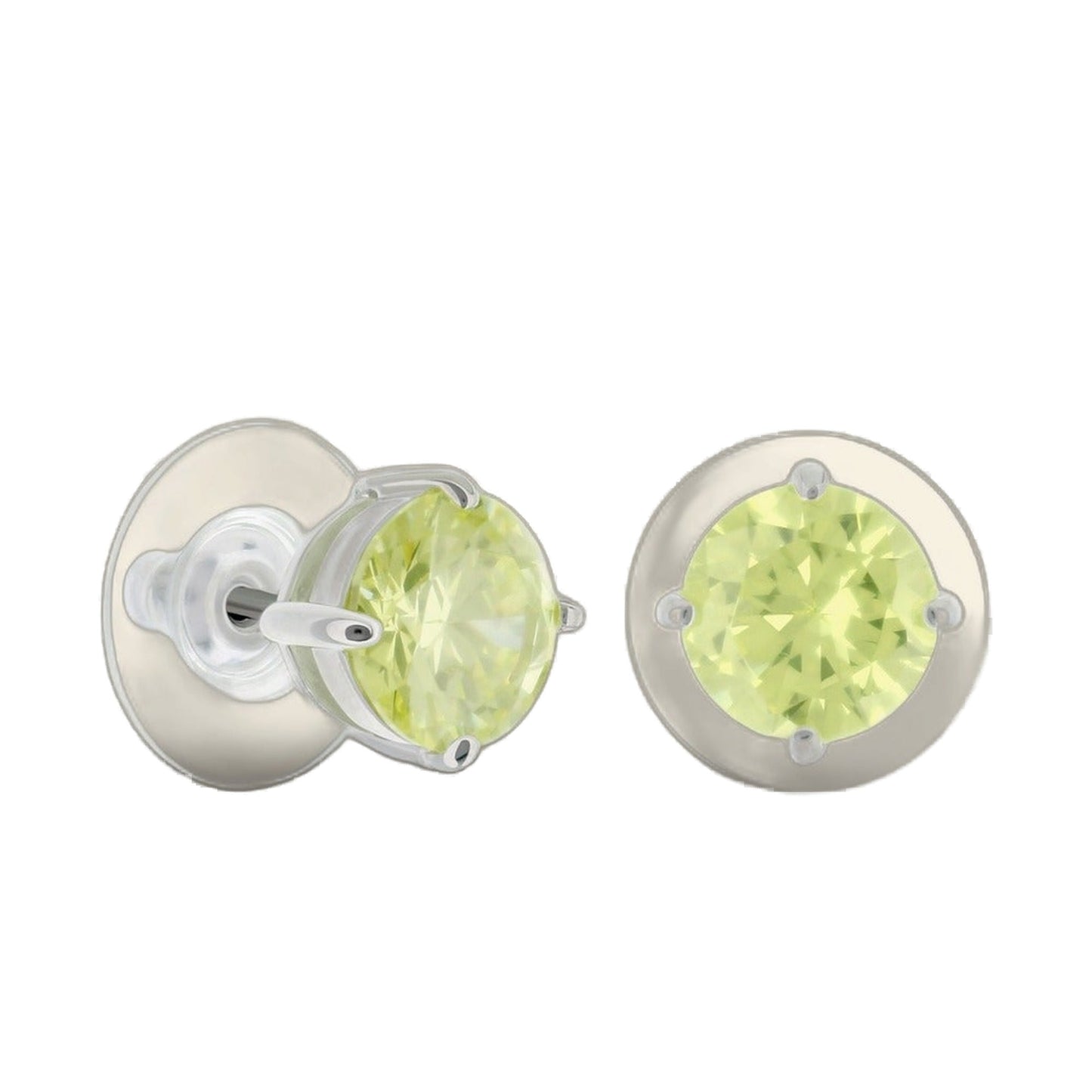 925 Stud Earrings 1.3 Ct
