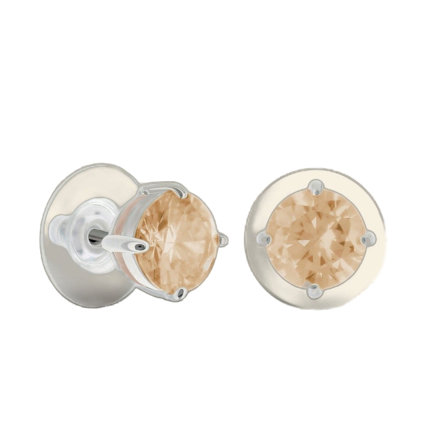 925 Stud Earrings 1.3 Ct
