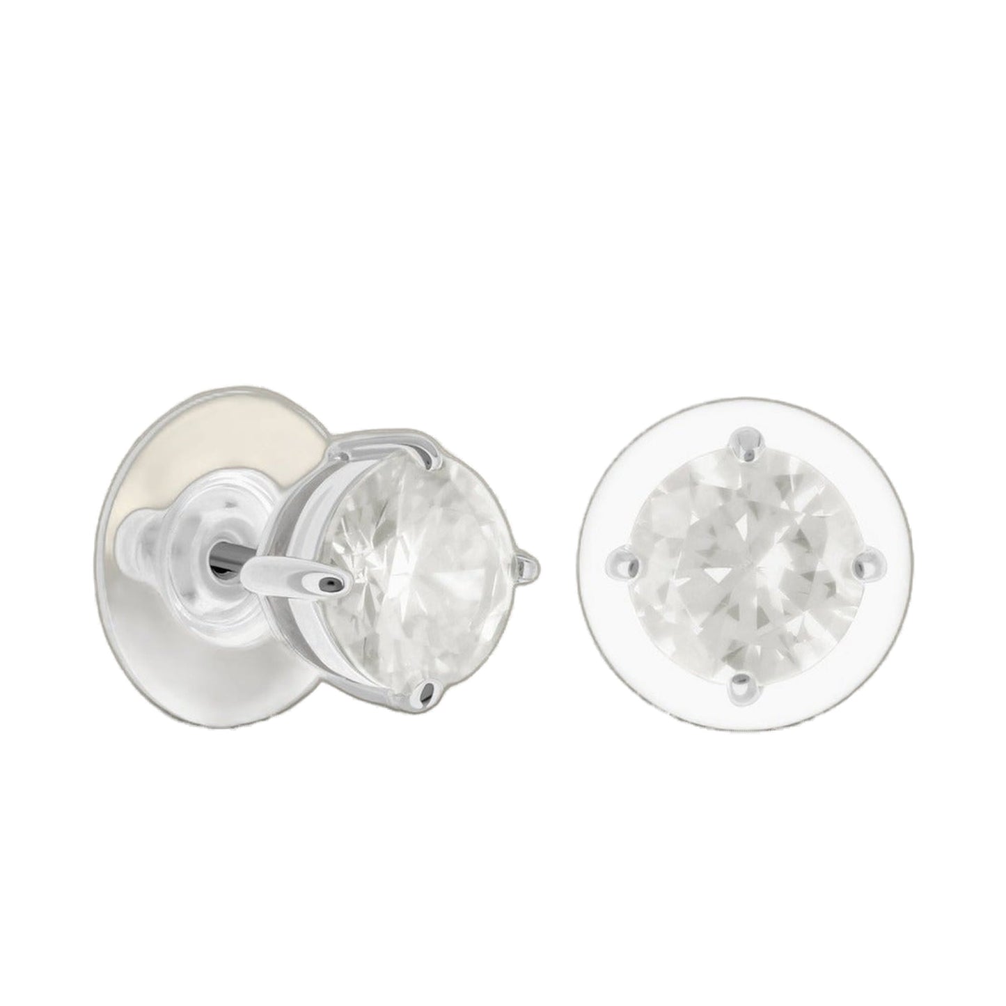 925 Stud Earrings 1.3 Ct