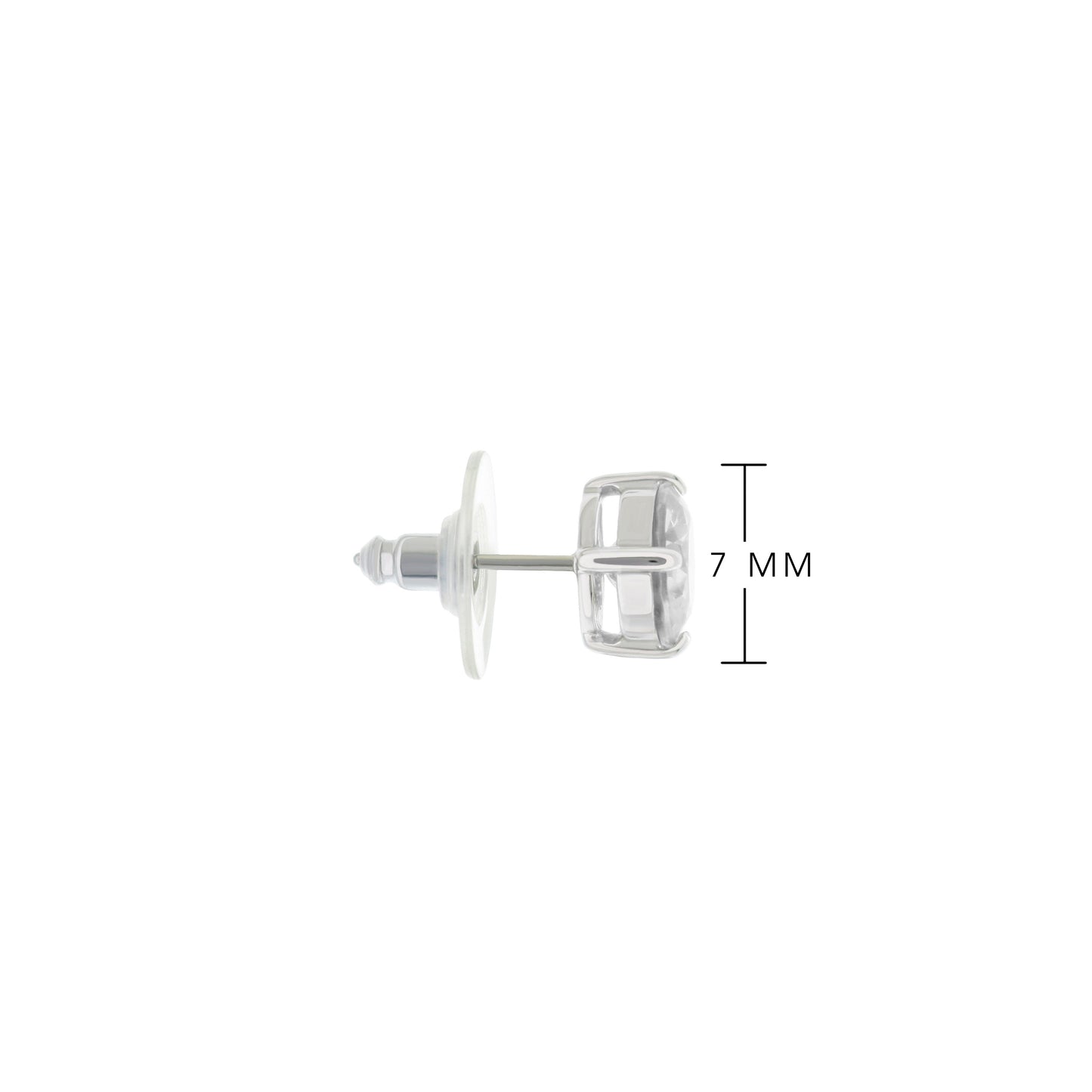 925 Stud Earrings 1.3 Ct