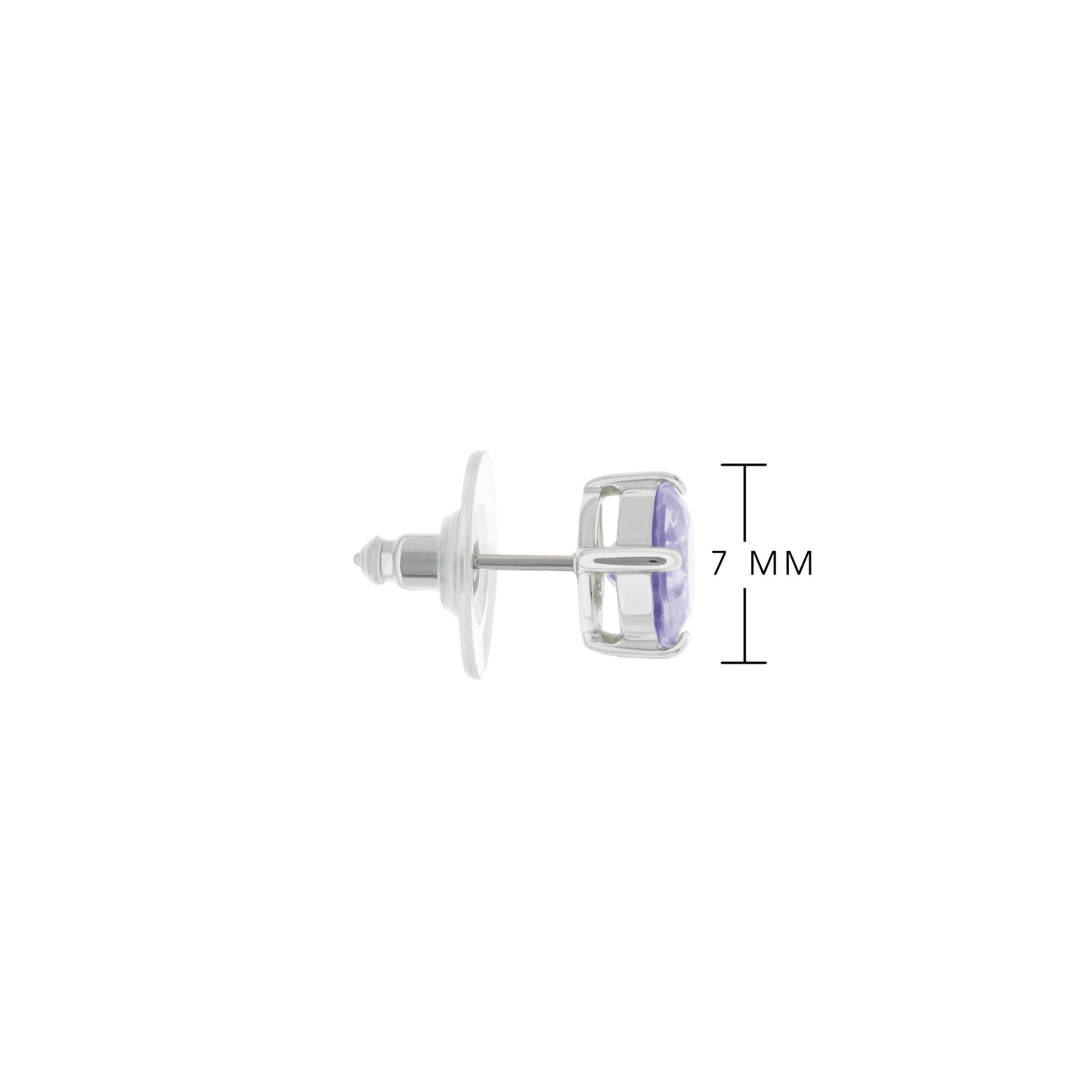 925 Stud Earrings 1.3 Ct