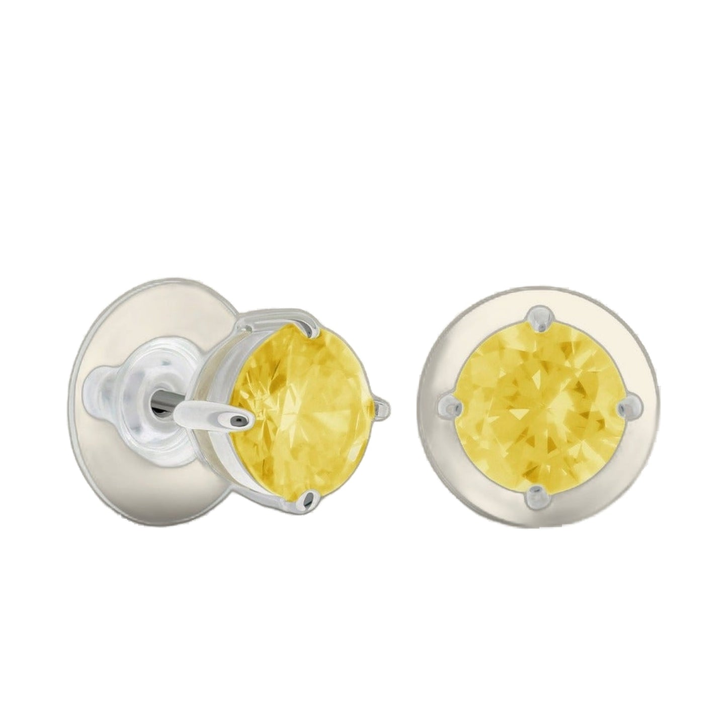 925 Stud Earrings 1.3 Ct