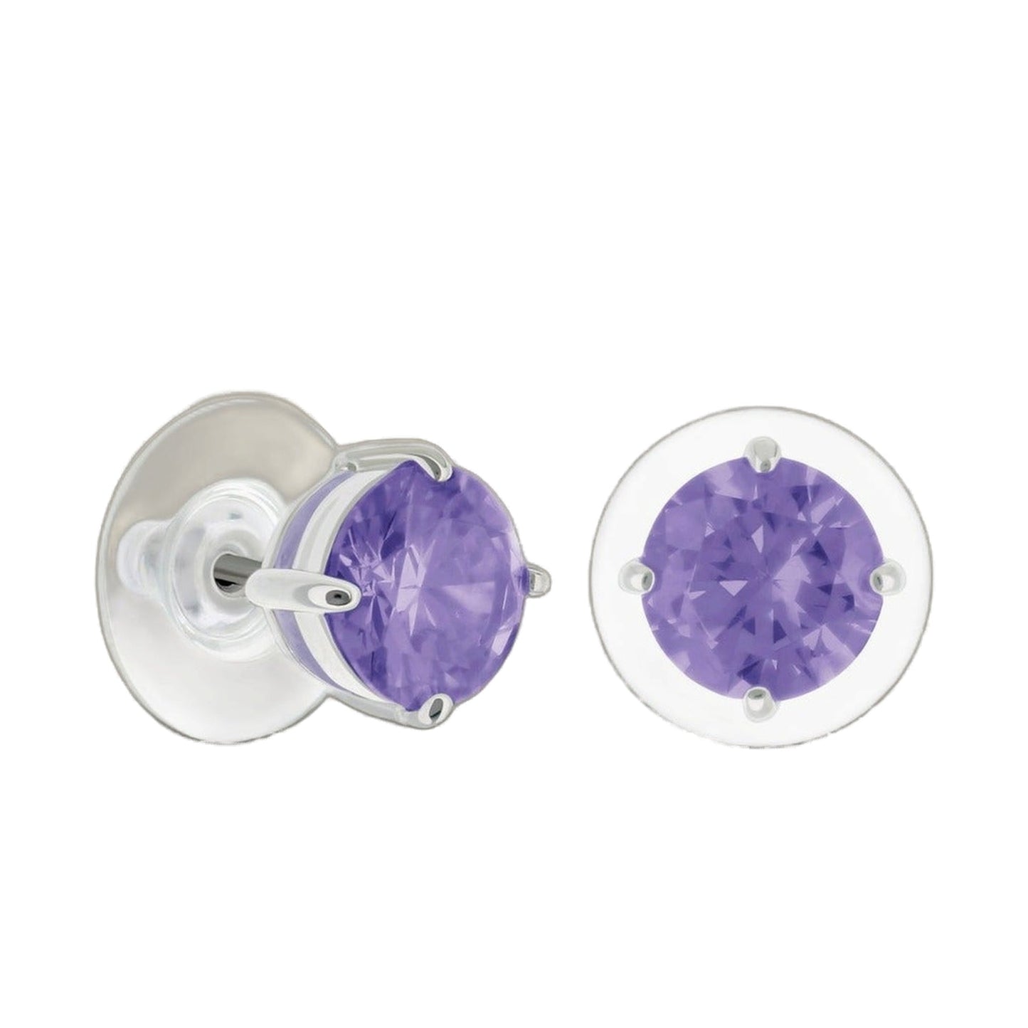 925 Stud Earrings 2 Ct