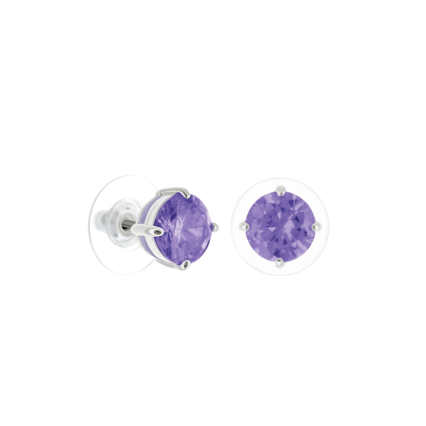 925 Stud Earrings 2 Ct