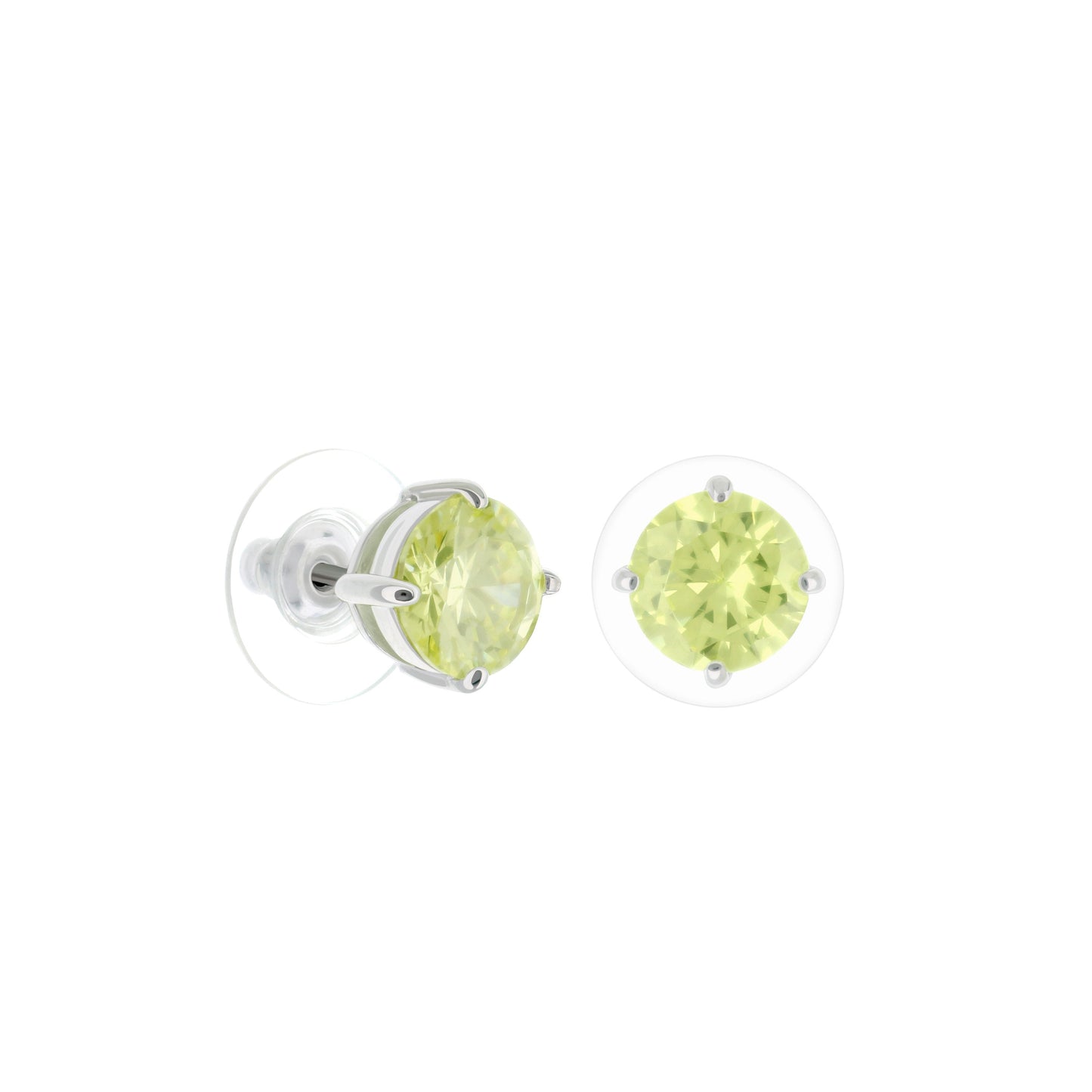 925 Stud Earrings 2 Ct