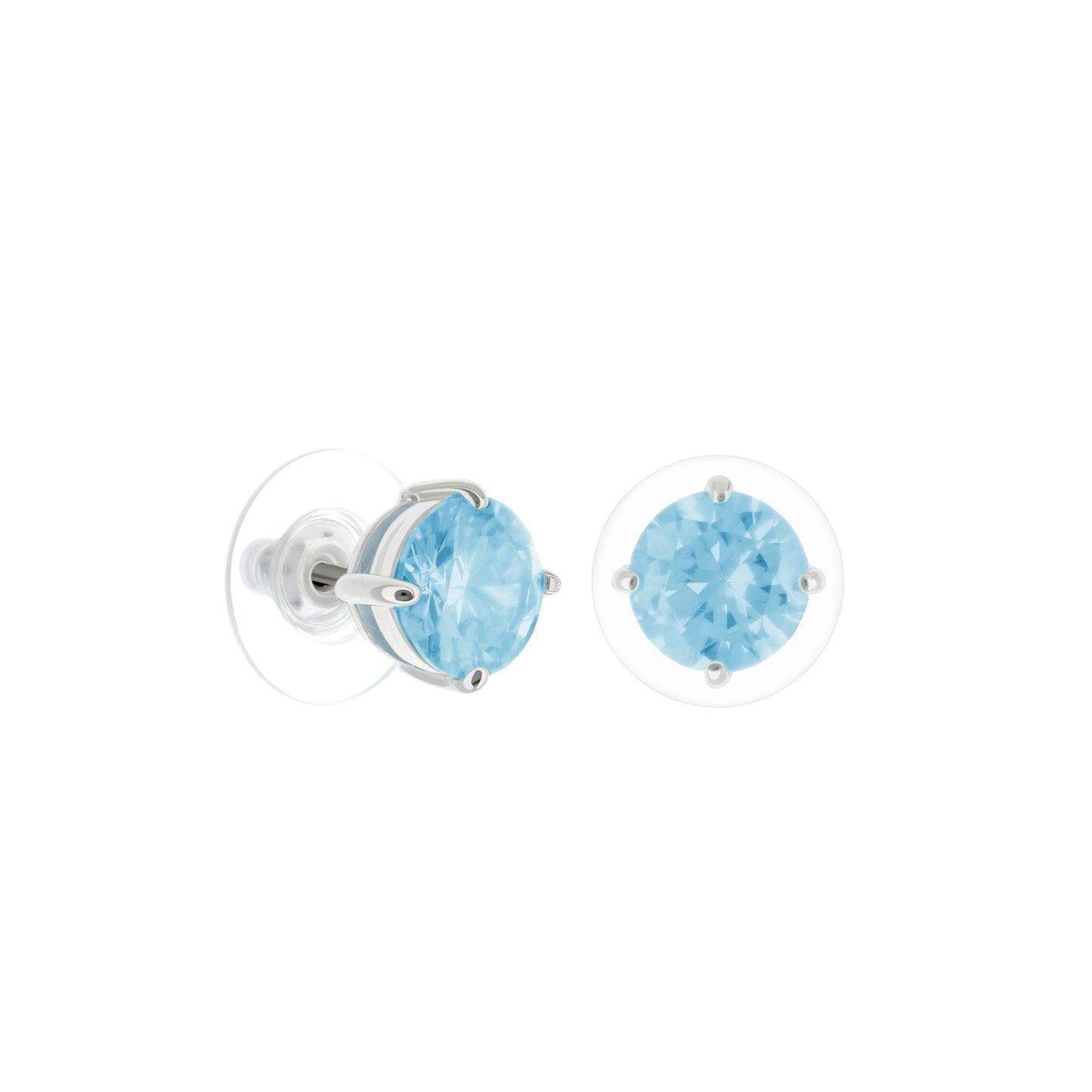 925 Stud Earrings 2 Ct