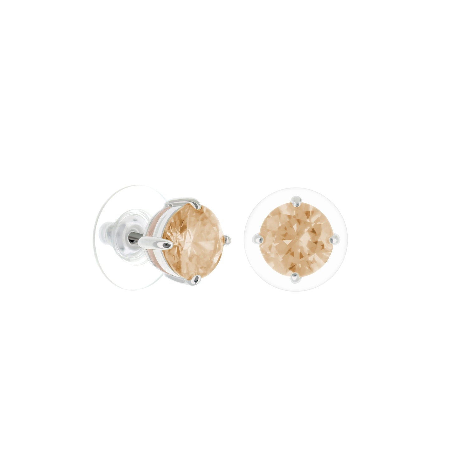 925 Stud Earrings 2 Ct