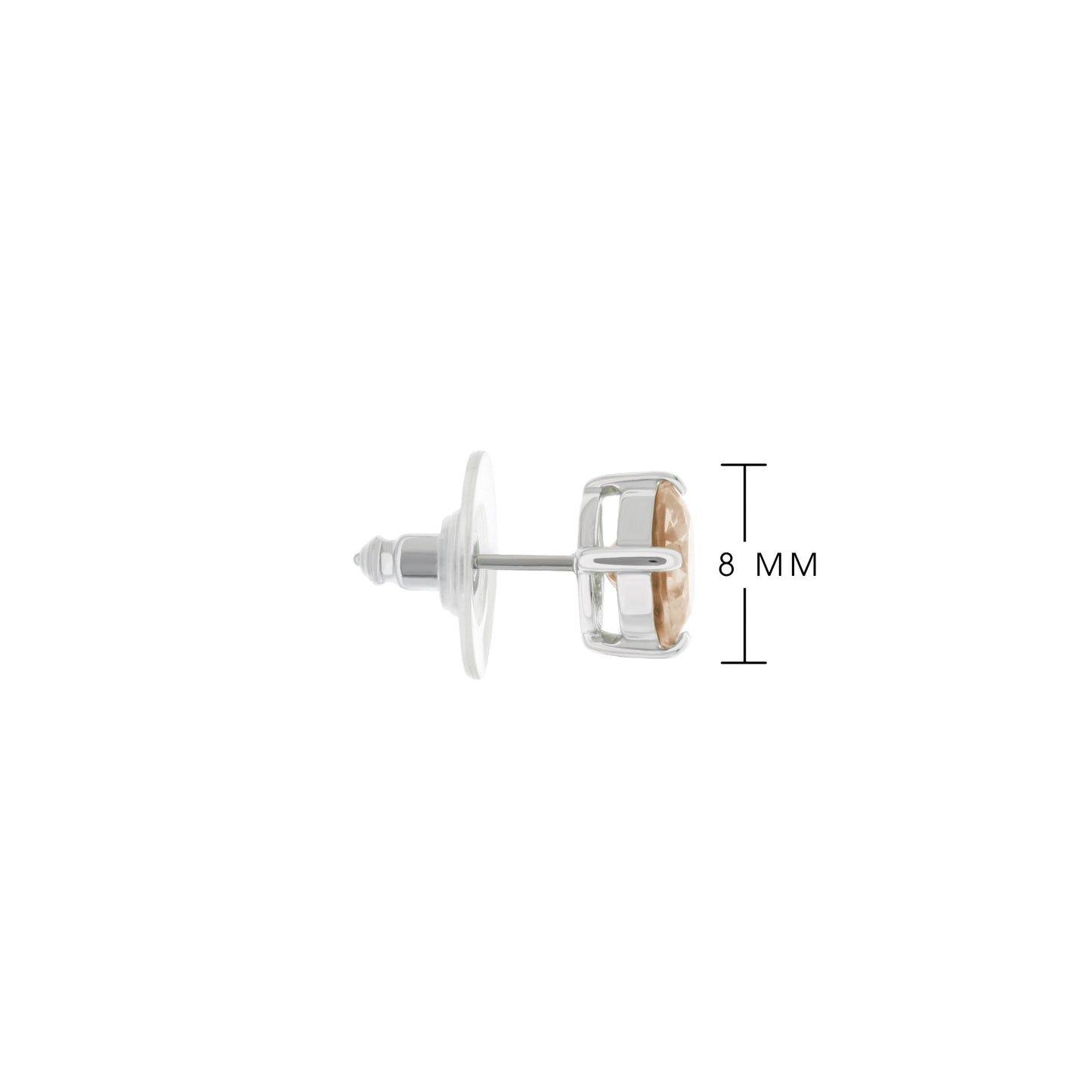 925 Stud Earrings 2 Ct