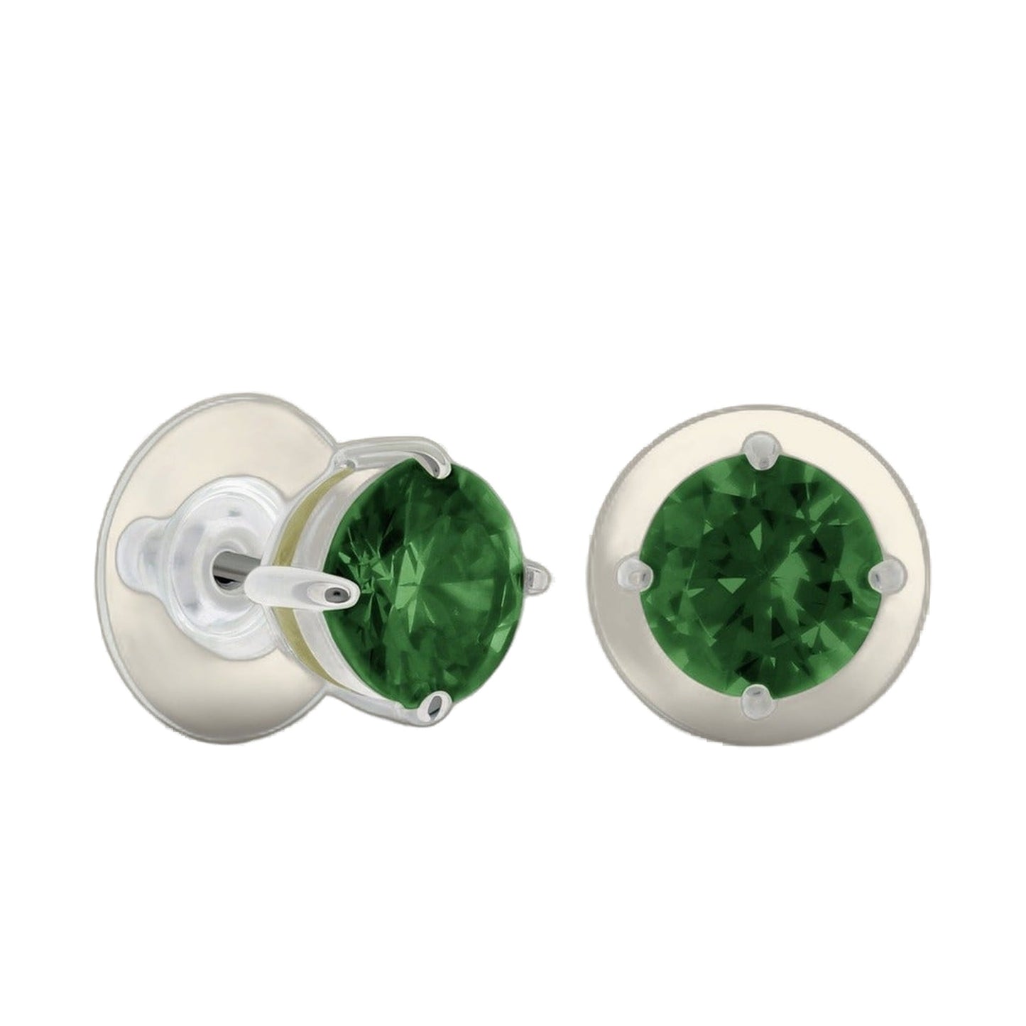 925 Stud Earrings 2 Ct